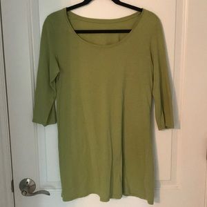 Green Ann Taylor Tunic Top (Medium)